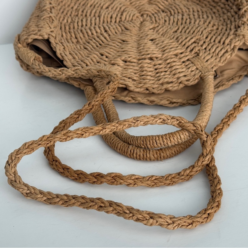 Straw Woven Bag Straw Tote Bag Straw Bag Large St… - image 7